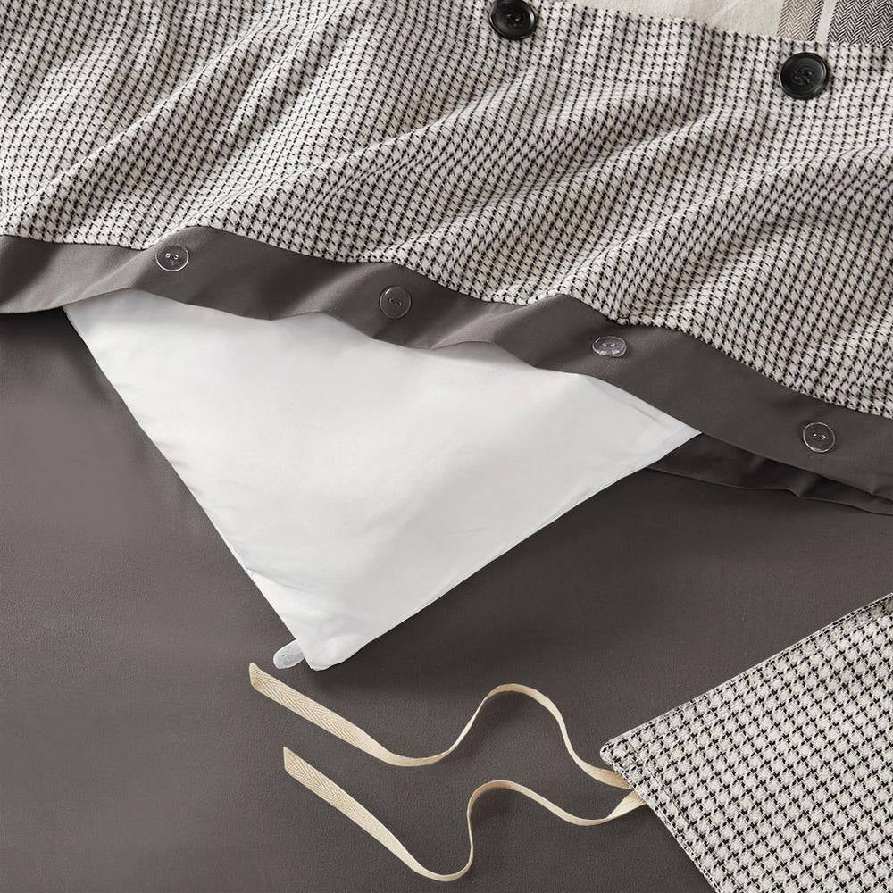 Urban Cabin Brown Cotton Queen Jacquard Comforter Set