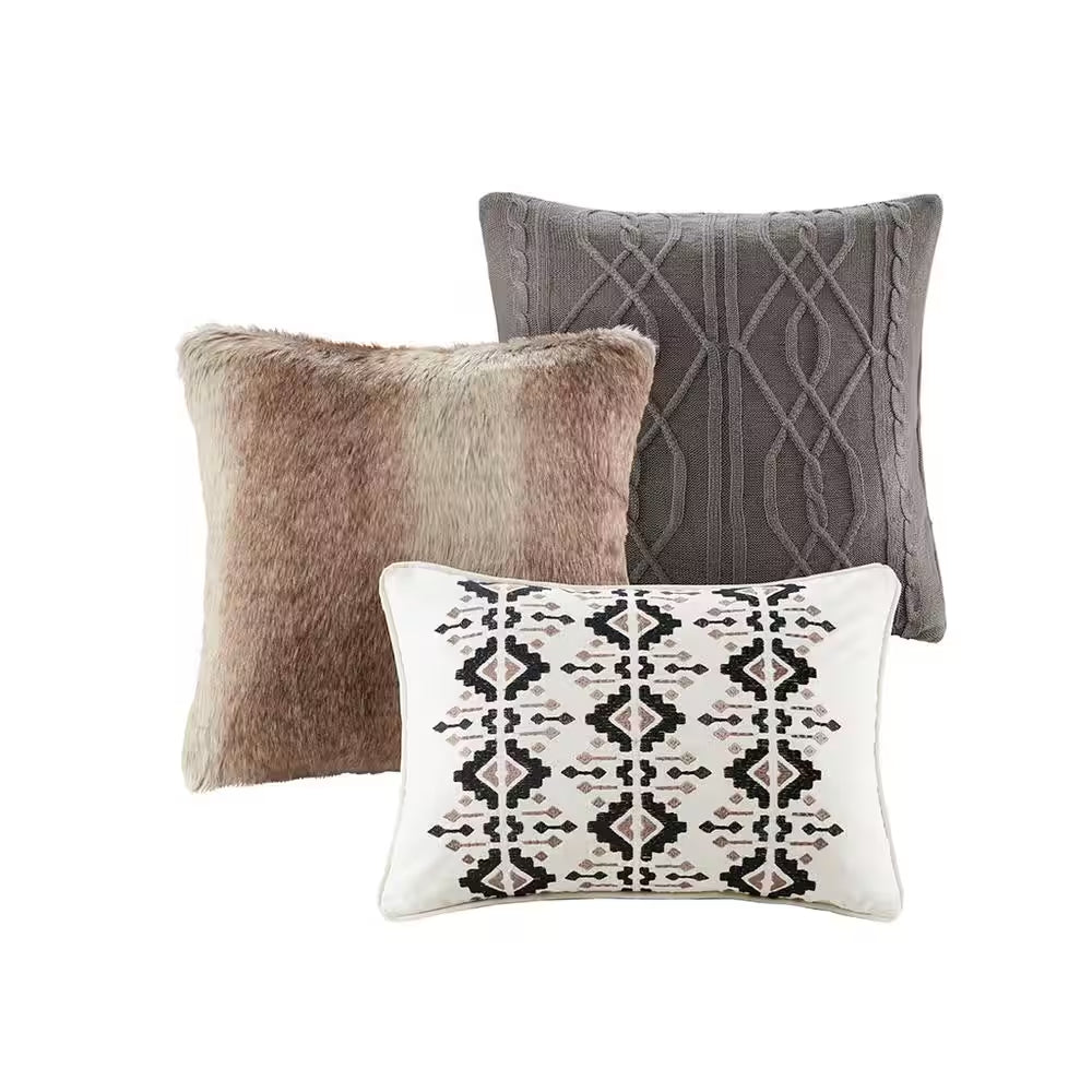 Urban Cabin Brown Cotton Queen Jacquard Comforter Set