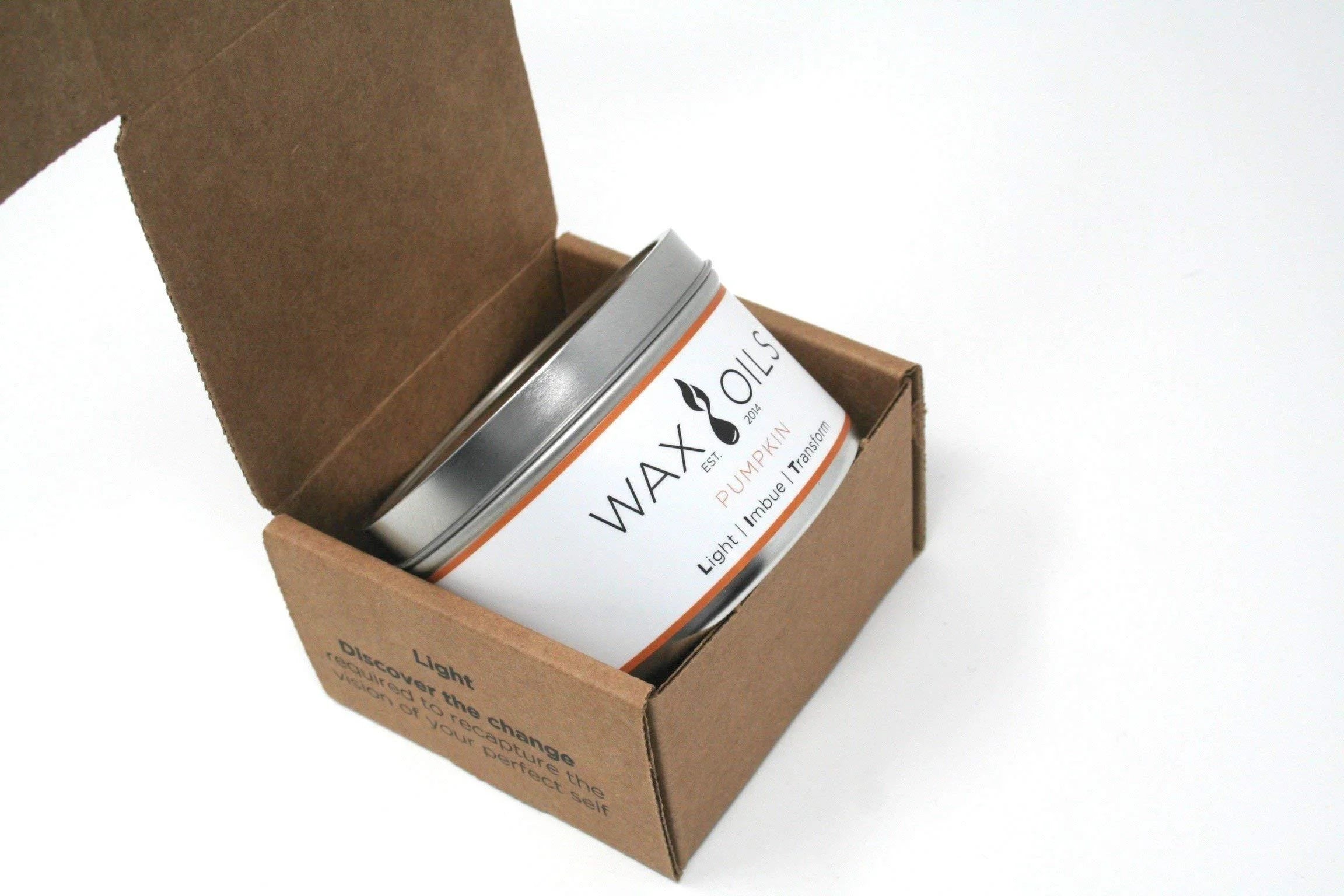 Wax and Oils Soy Wax Aromatherapy Scented Candles (Autumn Spice) 8 Ounces. Single Autumn Spice