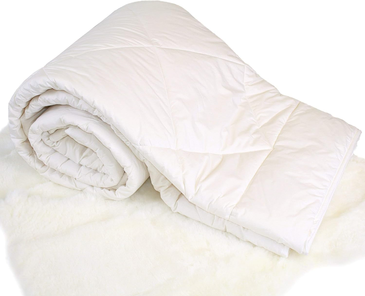 Premium Australian Wool Duvet Insert Bed Comforter, Mid-Weight Wool Comforter, Washable, Twin