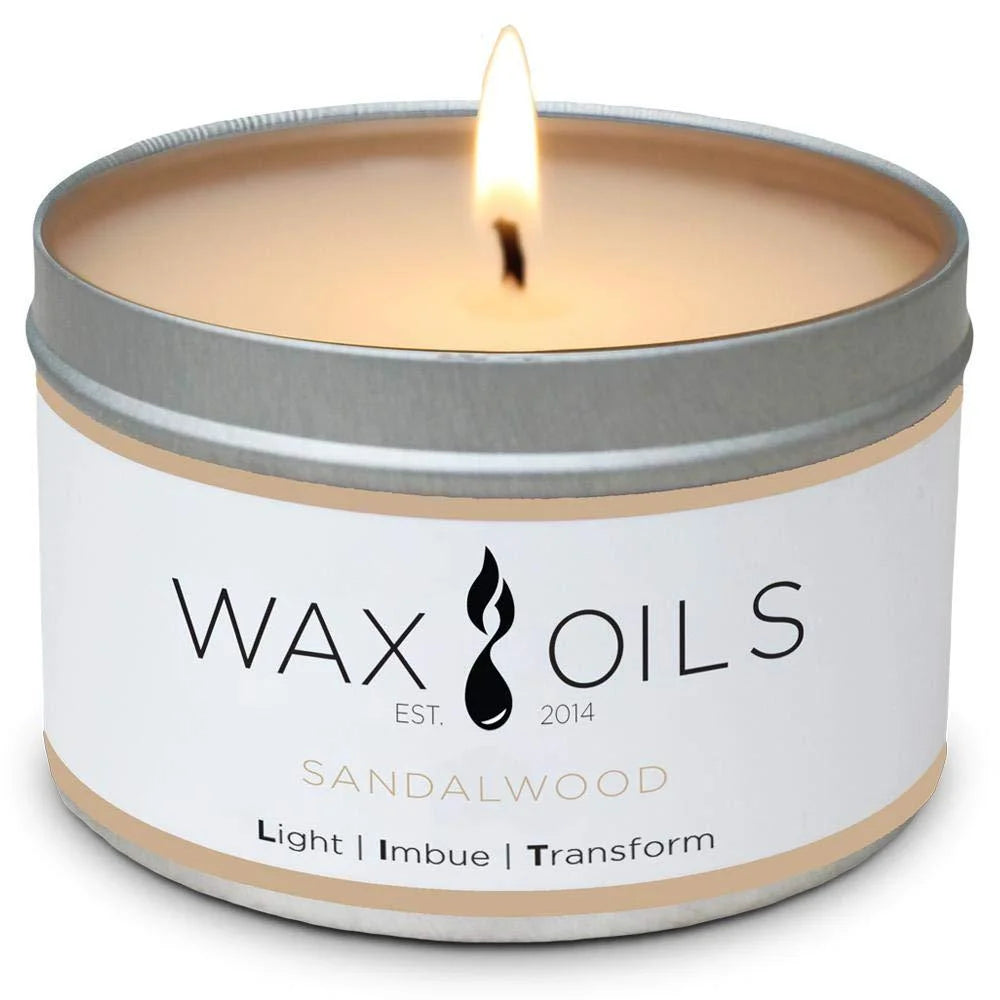 Wax and Oils Soy Wax Aromatherapy Scented Candles (Autumn Spice) 8 Ounces. Single Autumn Spice
