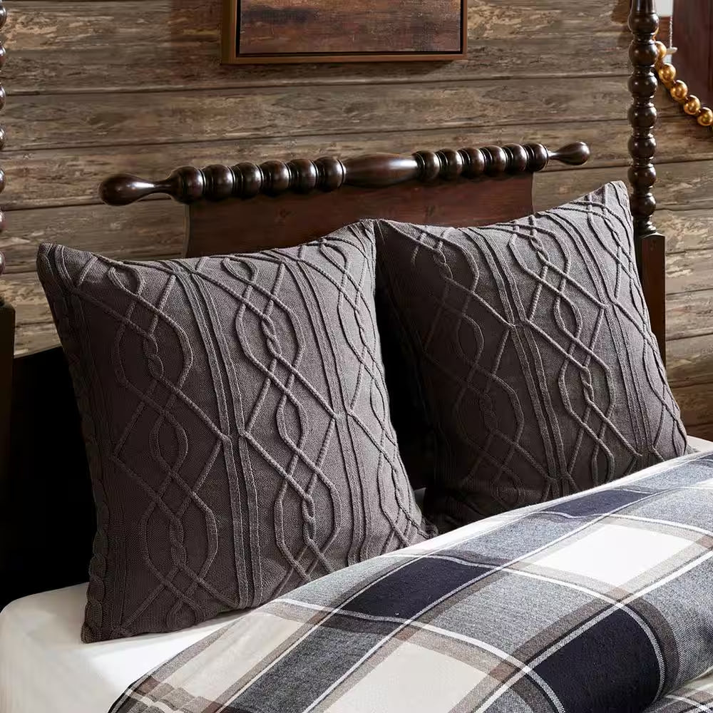 Urban Cabin Brown Cotton Queen Jacquard Comforter Set