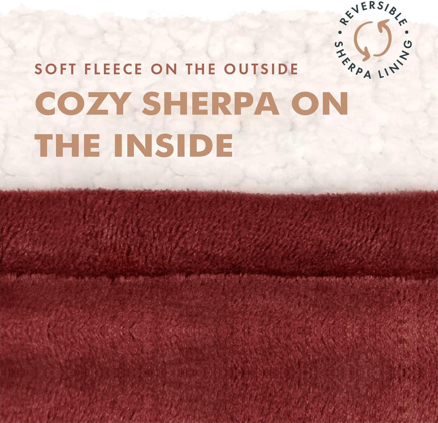 Oversized Hoodie Blanket Sweatshirt Comfortable Sherpa Giant Wearable Blankets Gift for Adults Men Women Teenagers Wife Girlfriend Wine