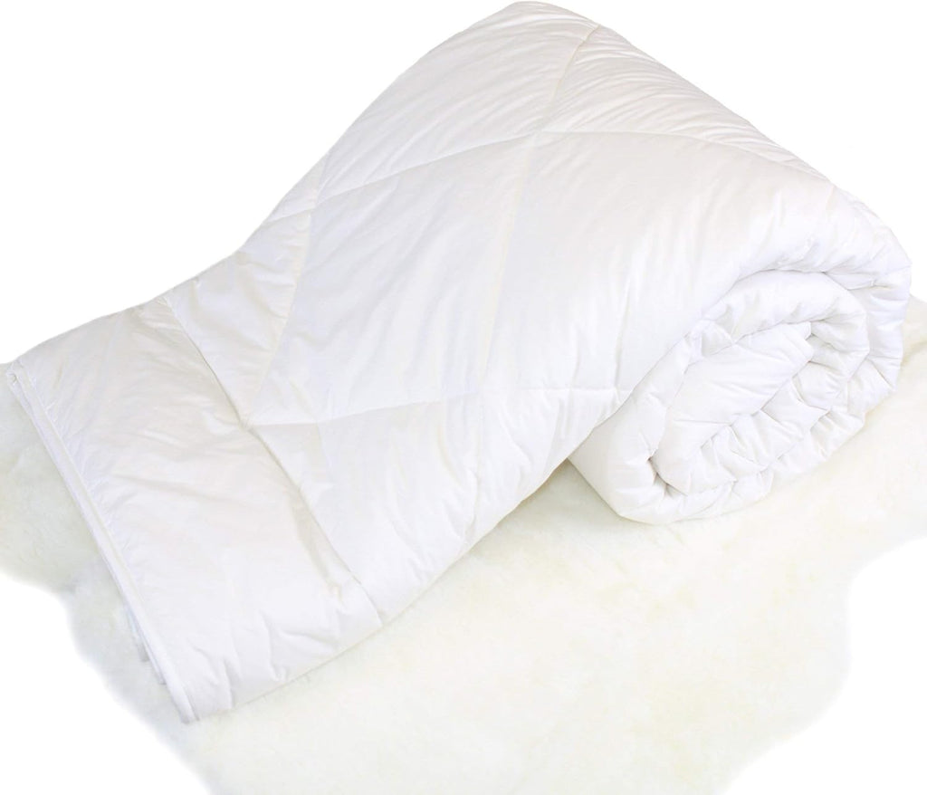 Premium Australian Wool Duvet Insert Bed Comforter, Mid-Weight Wool Comforter, Washable, Twin