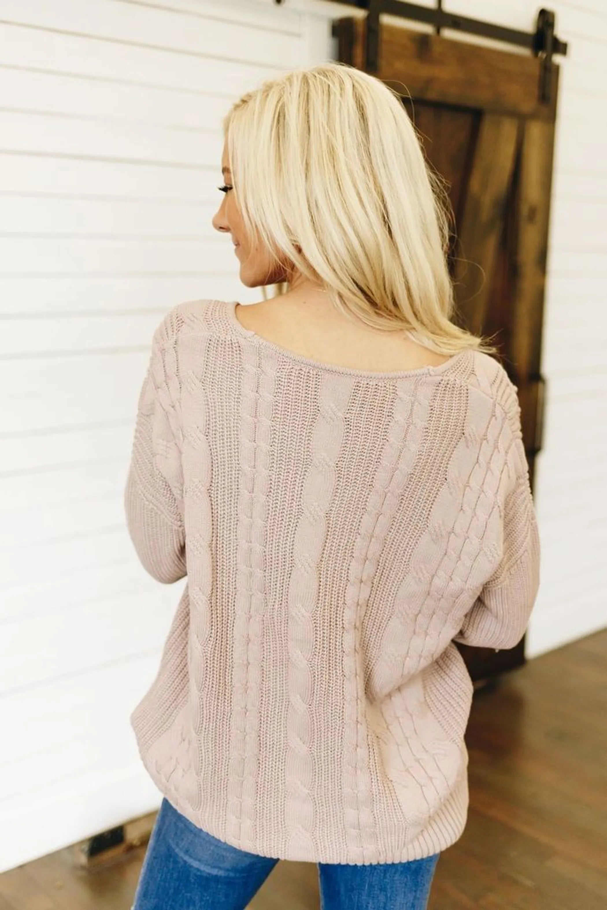 Its A Vibe Cable Knit Sweater - Perfect Discovery