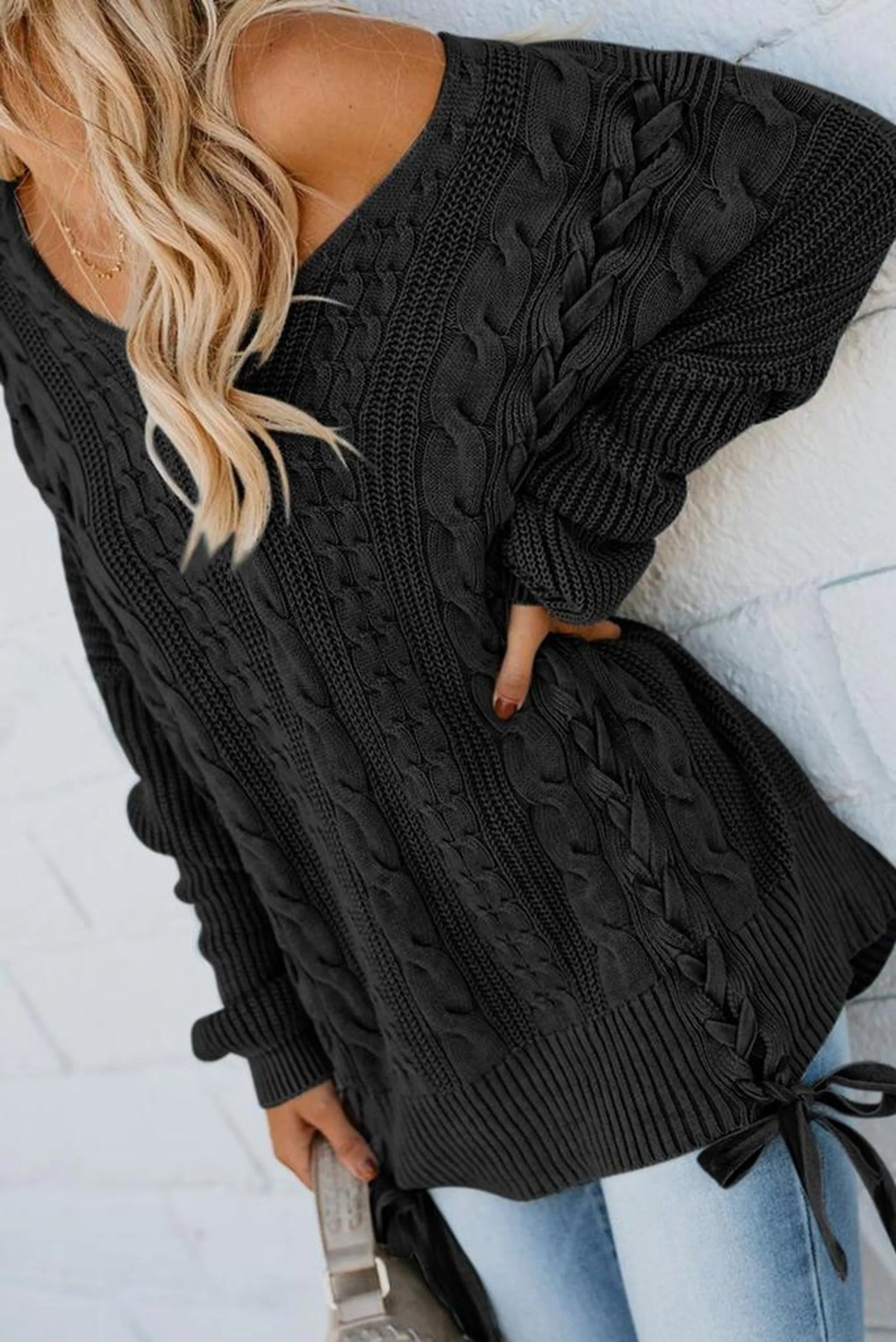 Its A Vibe Cable Knit Sweater - Perfect Discovery