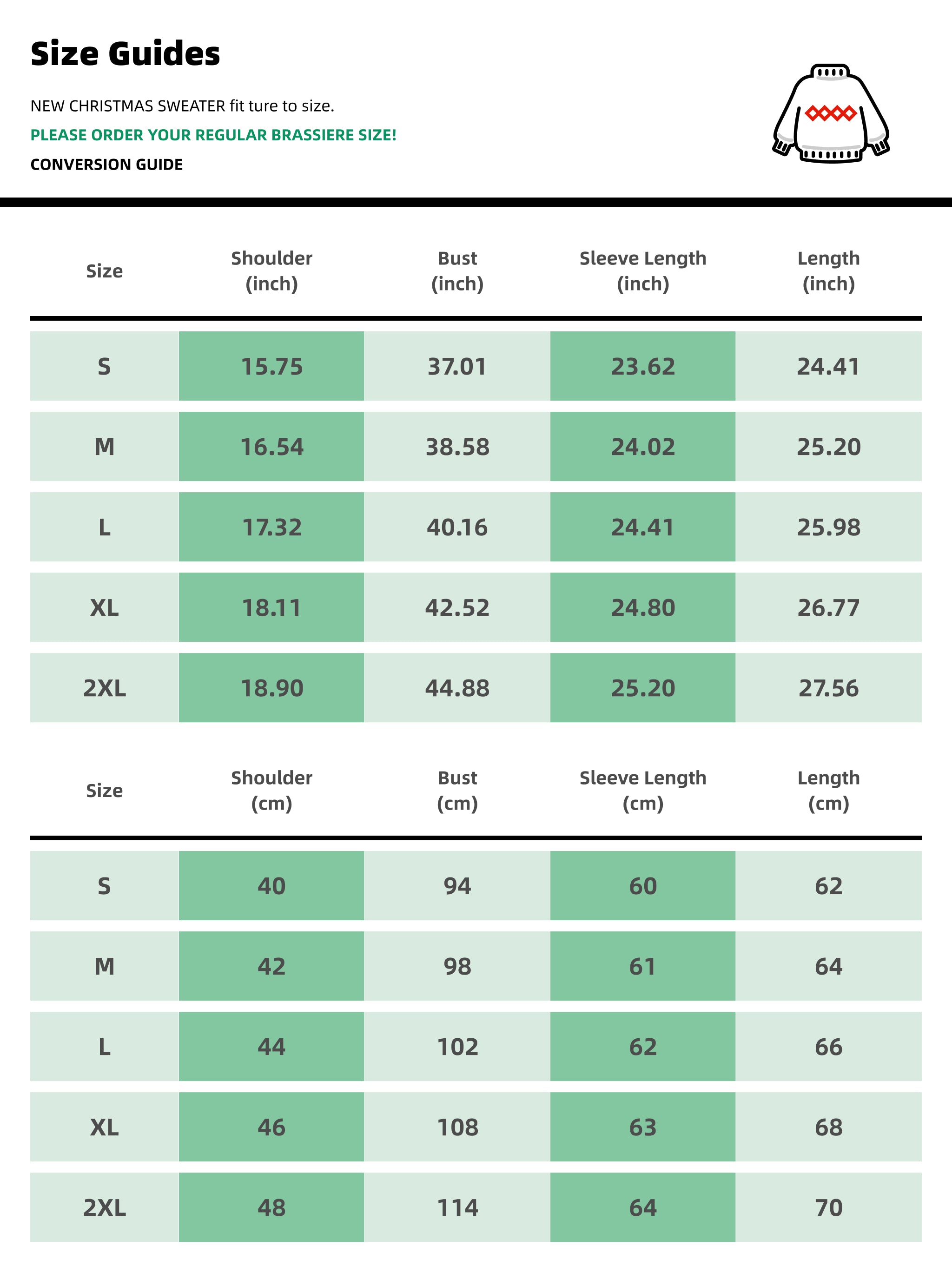 Heart Reindeer Silhouette Christmas Sweater - Perfect Discovery